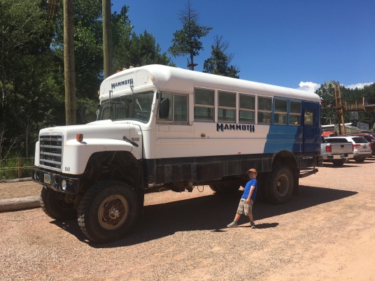 We saw this awesome monster truck bus in Keystone, SD
